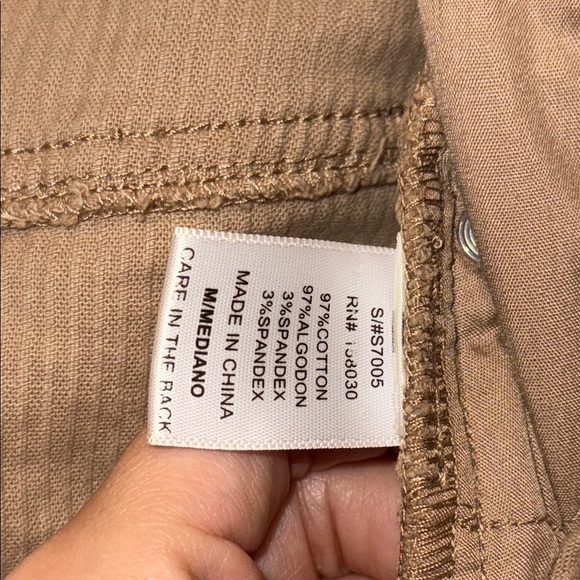 Zipper Brown Corduroy Mini Pencil Skirt - Picture 7 of 8